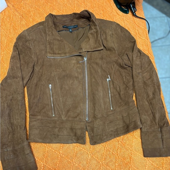 Brown Suede Women's Jacket - Picture 2 of 7